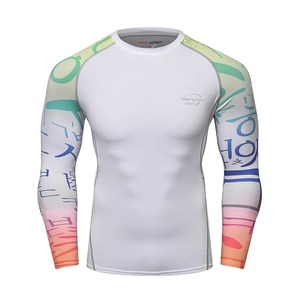 Chemise de compression d'entraînement pour homme Séchage rapide Rash Guard Gym Couche de base Maillot de corps athlétique Chemise de sport - Product Image 1
