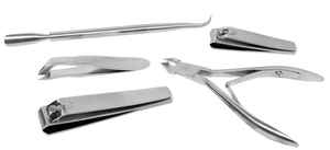 Ensemble de manucure couleur argent de haute qualité ensemble de manucure facile à utiliser 5 pièces ensemble Instrument de beauté coupe-ongles et pinces - Product Image 3