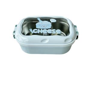 MM nuevo <span class=keywords><strong>2</strong></span> rejillas a prueba de fugas escuela Tiffin Bento caja de almuerzo para niños lindos niños de acero inoxidable aislado contenedor de comida térmica - Product Image 6