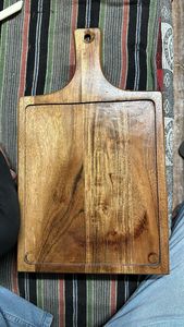 Planche à découper rectangulaire en bois personnalisée écologique en gros avec logo, accessoire de cuisine à domicile, fait à la main - Product Image 2