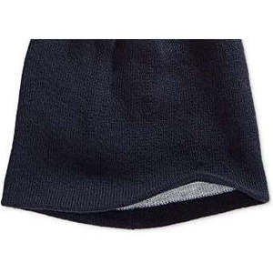 Berretto Reversibile da Uomo Alfani Blu Navy in Morbido Cotone, Cappello Invernale con Motivo a Fiocchi, Taglia Regolare, Altamente Traspirante, Personalizzabile per l'Autunno - Product Image 3