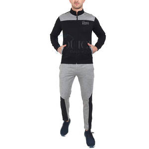 Ensemble de jogging deux pièces en coton et polyester de qualité supérieure, taille plus, jogging uni à vendre - Product Image 1