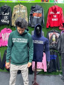 Envío rápido Ropa de invierno Jersey Ropa informal Sudadera con capucha de gran tamaño Bordado personalizado Hombres Sudadera con capucha para la venta - Product Image 3