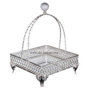 Stainless Steel Mirror Polished Gift Hamper Basket Wedding and Events Party Gift <b>Storage</b> <b>Boxes</b> Finest Quality Large Handmade Box - Product Image 1