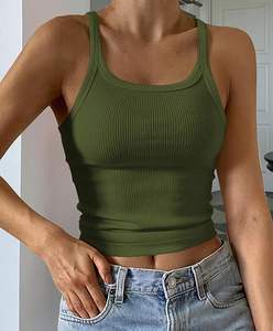 Women's Sleeveless Yoga Top Beautiful Back Bottoming Fitness Clothing with Semi-Fixed Chest <b>Pad</b> Cover Shoulder Sports Top - Product Image 4