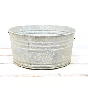 Jardinière de sol en métal galvanisé de style traditionnel pour la conception antique d'utilisation décorative de jardin à la maison - Product Image 1