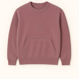 Sudadera básica de cuello redondo personalizada, Jersey informal de calidad de exportación 300GSM para hombres y mujeres, servicio OEM ODM - Product Image 5