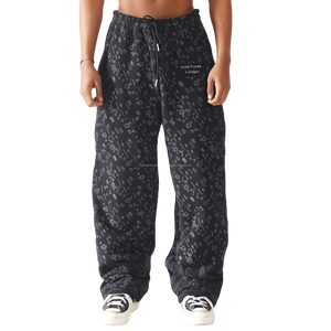 Pantalones Deportivos Casuales para Hombre, Personalizados con Estampado Completo, 100% Algodón, Felpa Ecológica, Logotipo Personalizado, Corte Ancho y Holgado, Venta al Por Mayor - Product Image 5