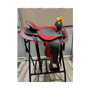 Selle de cheval de saut en cuir indien, équipement de course de chevaux disponible à l'exportation - Product Image 1