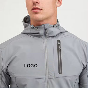Chaqueta Cortavientos Impermeable Ligera y Transpirable de Lona para Hombre, de Alta Calidad, Personalizada, Informal, para Otoño, al por Mayor - Product Image 4