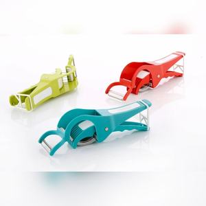 Manual Plastic <b>Vegetable</b> Cutter with Peeler Green ABS Body Stainless Steel Blade Multi Functional <b>Chopper</b> for Kitchen - Product Image 2
