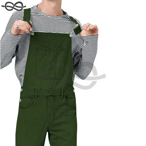 Mens Denim Bib Overalls Relaxed Fit Fashion Jean <b>Jumpsuit</b> <b>with</b> Adjustable Straps and Multiple <b>Pockets</b> Casual Workwear - Product Image 4