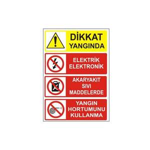 Panneau de signalisation de sécurité en acier avec support en plastique pour sol mouillé, avertissement de sécurité pour utilisation routière, ne pas utiliser en cas d'incendie - Product Image 1