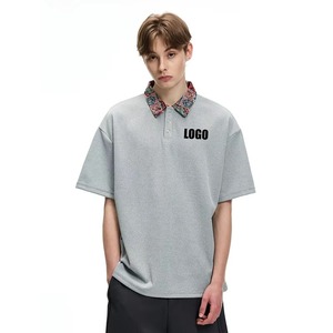 Polo en coton tendance grande taille pour homme, imprimé rétro décontracté, polo de golf de haute qualité pour le sport - Product Image 5
