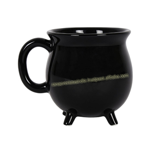 แก้วกาต้มน้ำแม่มดเซรามิกสีดำ ลายฮาโลวีน ขายดี เป็นมิตรกับสิ่งแวดล้อม ราคาตลาด - Product Image 4