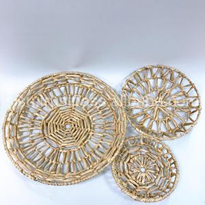 Handmade Natural Water Hyacinth <b>Round</b> <b>Placemat</b> for Home Decor and Daily Use for Kitchen and Living Room Table Decoration - Product Image 1