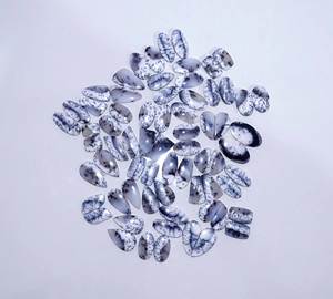 โอปอลคู่อัญมณีทรงหลังเบี้ย Dendrite ธรรมชาติอัญมณีหลวมทั้งหมดผสมรูปร่างและขนาด Dendrite โอปอลคู่อัญมณีสำหรับใช้ทำเครื่องประดับ - Product Image 5