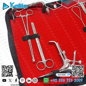 ชุดเครื่องมือกำจัด IUD และชุดเครื่องมือผ่าตัด9ชิ้นเครื่องมือผ่าตัดทั่วไปแบบแมนนวลพร้อมใบรับรอง CE & ISO - Product Image 2