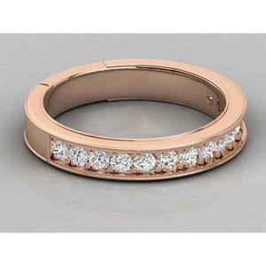 10K <b>Gold</b> Solitaire Diamond Brilliant <b>Ring</b> - Product Image 1