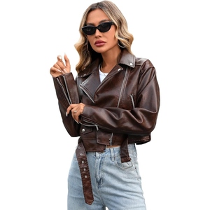 Women Genuine Sheep Leather Motorcycle Jacket Slim Fit Biker Style Protective Fashion Riding Outerwear - Product Image 1