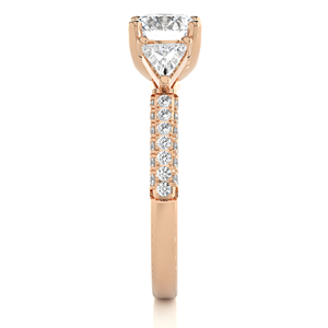 แหวนเพชรเพาะเลี้ยงสำหรับผู้หญิง ทรงบริลเลียนต์คัท แหวนหมั้นเพชร น้ำหนัก 0.99 กะรัต ชุบทอง 14K ได้รับการรับรองจาก IGI ผลิตในอินเดีย - Product Image 4