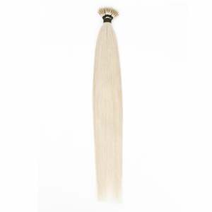 Extensions de cheveux vierges Remy pré-collées Nano Ring # Blond perle 1001, lisse - Product Image 1