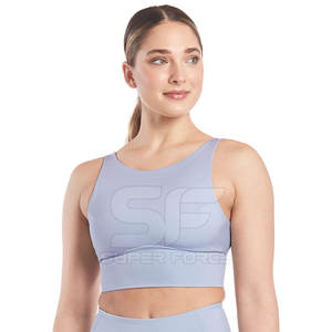 Sujetador deportivo sin costuras para mujer, tejido elástico suave para entrenamiento de yoga y uso diario, Sujetador deportivo para mujer - Product Image 1