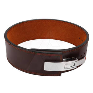 Vente en gros Nouvel arrivage unisexe en cuir de vachette ceinture d'entraînement fitness logo personnalisable levier d'haltérophilie à bas prix - Product Image 1