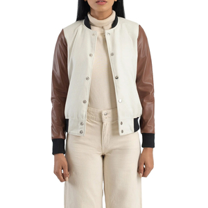 Vestes universitaires personnalisées OEM en gros, vestes Letterman, fournisseur de vêtements de sport et d'équipe pour femmes, jeunes, écoles et universités - Product Image 1