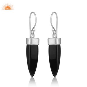 Vente chaude 925 Sterling Silver White Rhodhium Plaqué Perle Floral Design Dangle Boucle D'oreille Demi Fine Fabricant De Bijoux - Product Image 1