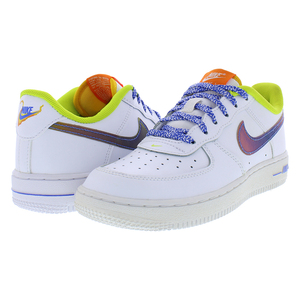 Scarpe Nike Force 1 LV8 PS per ragazzi Colore: Bianco/Multicolore/Blu medio 100% autentico - Product Image 3
