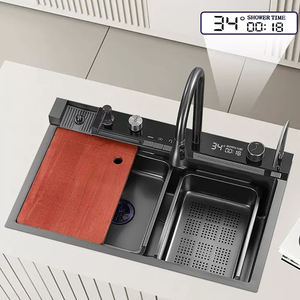 Technologie en ligne Support pratique Durable Fait à la main Carré Cascade Évier de <span class=keywords><strong>cuisine</strong></span> SUS Undermount Bol unique Quatre Facile à <span class=keywords><strong>nettoyer</strong></span> - Product Image 4