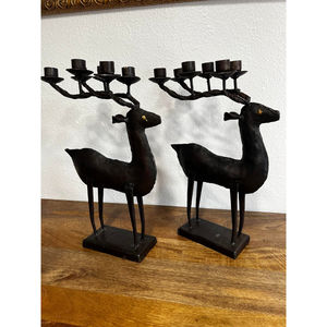 Vaisselle Bougeoir Renne Bougeoir Vintage Couleur Noire Bougeoir Photophore Bougeoir De Manufactures Et Exportateurs - Product Image 4