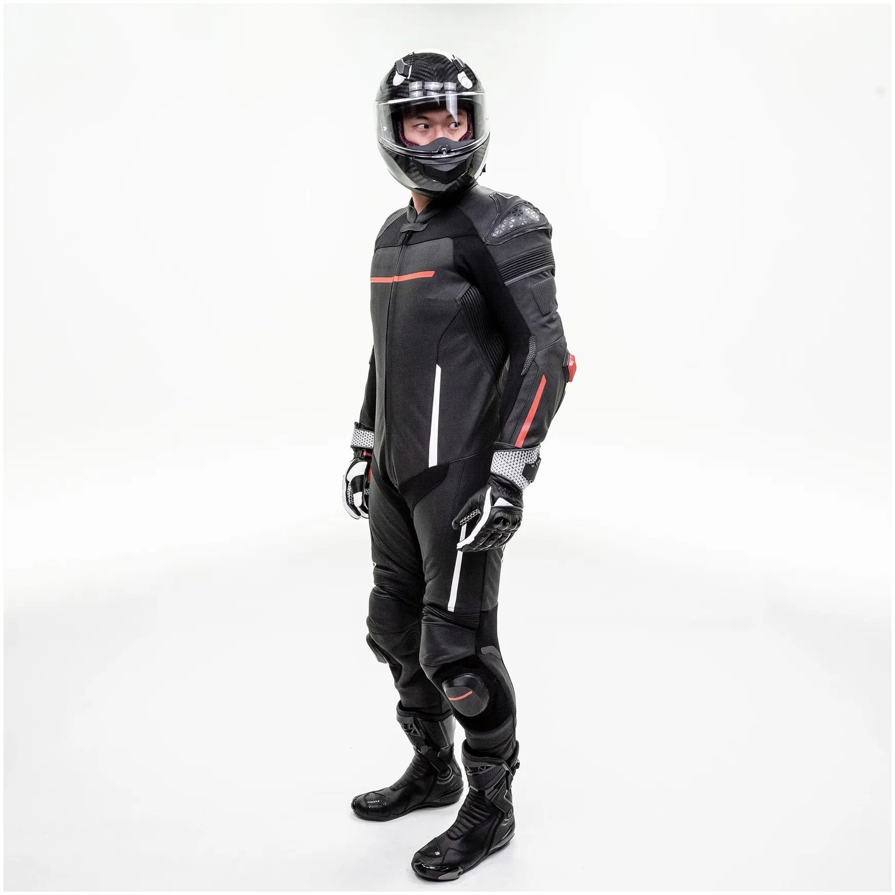 Kit tuta da motociclista da corsa per moto tuta in tessuto per moto antivento con gilet Airbag taglie personalizzate