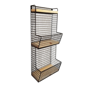 Modern Cabinet Metal Wall Mounted Spice <b>Rack</b> Luxury <b>Black</b> Color Powder Coated for Home Living Kitchen Usage - Product Image 3