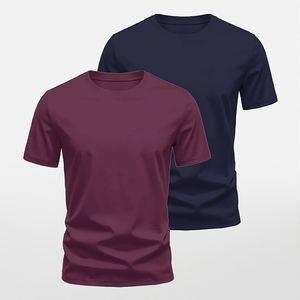 เสื้อยืดไซส์ใหญ่พิเศษสำหรับผู้ชายสีทึบมีความต้องการสูงพิมพ์ลายโลโก้ตามสั่ง - Product Image 4
