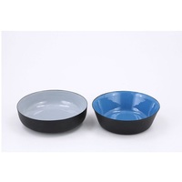 Bol contemporain de luxe en aluminium de qualité alimentaire, écologique, design personnalisable, pour salades, glaces, frites, service professionnel