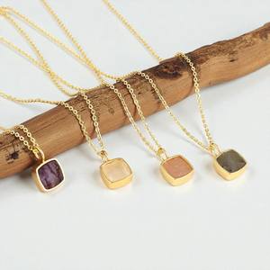 925 Silver Cushion Moonstone Charm <b>Pendant</b> <b>Necklace</b> - Handmade Gemstone <b>Pendant</b> for Women - Product Image 3