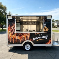 Remorque de restauration entièrement équipée, remorque alimentaire mobile avec cuisine complète, remorque de concession commerciale pour la restauration rapide