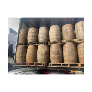 Barril de madera de pino de 200L de alta calidad, anillo de borde negro, acabado de laca, tambor de Tequila rehabilitado para uso en cerveza - Product Image 5