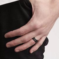 Gümüş Band yüzükler kadınlar için kızlar basit nişan düğün Band boyutu 4 ila 12 genişlik 2mm/3mm/5mm hediye kutusu ile