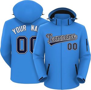 Veste softshell à col montant en toile pour hommes de qualité supérieure sur mesure avec étiquettes de logo personnalisées imperméable et coupe-vent - Product Image 4