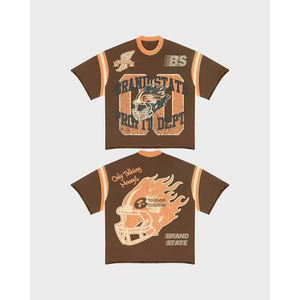 Y2K Streetwear Cropped Boxy <b>Fit</b> <b>T</b> <b>Shirt</b> for Men Oversized Heavyweight Cotton Boxy Crop Tee Custom Screen Print Men <b>T</b> <b>Shirt</b> - Product Image 1