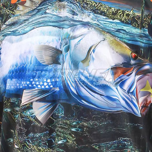 Polo de pesca para hombre elegante con protección UPF 50 + respetuoso con el medio ambiente y ligero 100% poliéster para ropa de verano al aire libre - Product Image 6