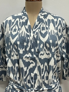 Vestido Largo Maxi de Algodón con Estampado Floral para Mujer, Bata, Kimono Indio Estampado a Mano, Ropa de Dormir Étnica para Playa, Verano, con Lazos Delanteros - Product Image 4