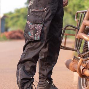 Pantalon de travail cargo décontracté pour hommes, écologique, respirant, taille mi-haute, multi-poches, combinaison de travail pour la menuiserie - Vente en gros - Product Image 1