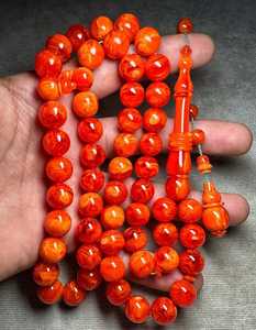 Resina Turquesa Rosario diseñado tasbih Oración accesorios al por mayor Tasbih con cuentas de resina natural formas cuentas de oración - Product Image 1