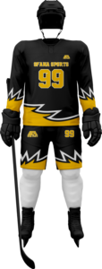 Maillot de hockey sur glace personnalisé par sublimation uniforme pour hommes respirant polyester/coton extensible dans les quatre sens vêtements de sport d'entraînement OEM vêtements d'équipe - Product Image 2