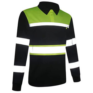 Camiseta de Seguridad de Alta Visibilidad Amarillo Neón, Ropa de Trabajo Reflectante de Manga Corta que Absorbe la Humedad - Product Image 3