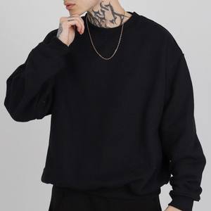 Sudadera con Capucha Extra Grande, de Felpa Gruesa, Cuello Redondo, Cálida, Lisa, Informal, Holgada, Suave, Estilo Urbano, Top de Moda - Product Image 3